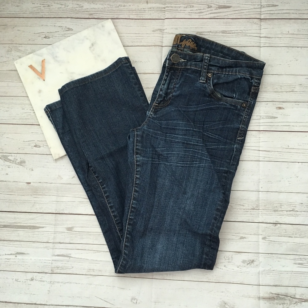 kut from the kloth womens 6 jeans medium wash cott